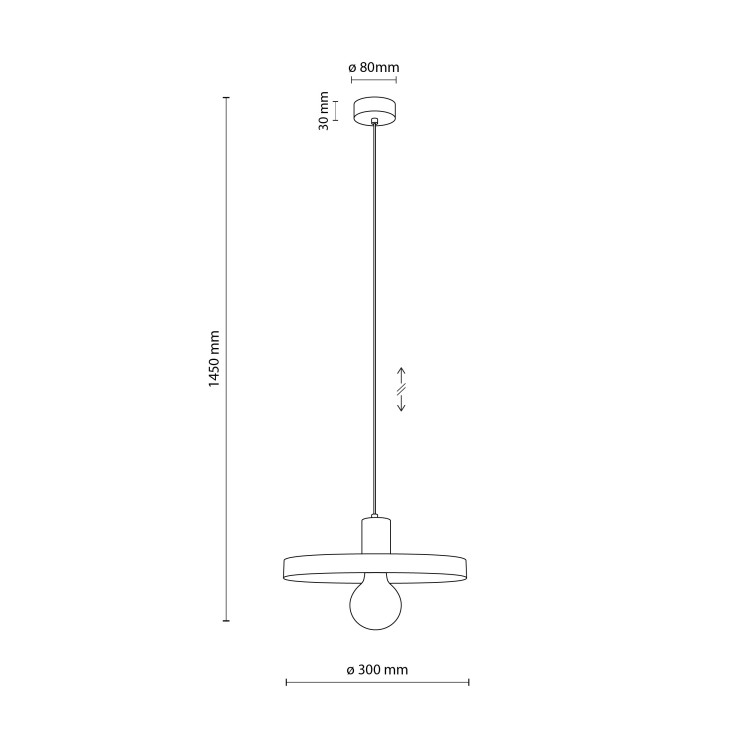 SILA SABIA BROWN 1XE27 Lampa wisząca 300 10757 TK Lighting  Brązowy