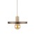 SILA SABIA BROWN 1XE27 Lampa wisząca 300 10757 TK Lighting  Brązowy