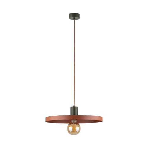 SILA GREEN BRICK 1XE27 Lampa wisząca 400 10750 TK Lighting Brąz Ceglasty