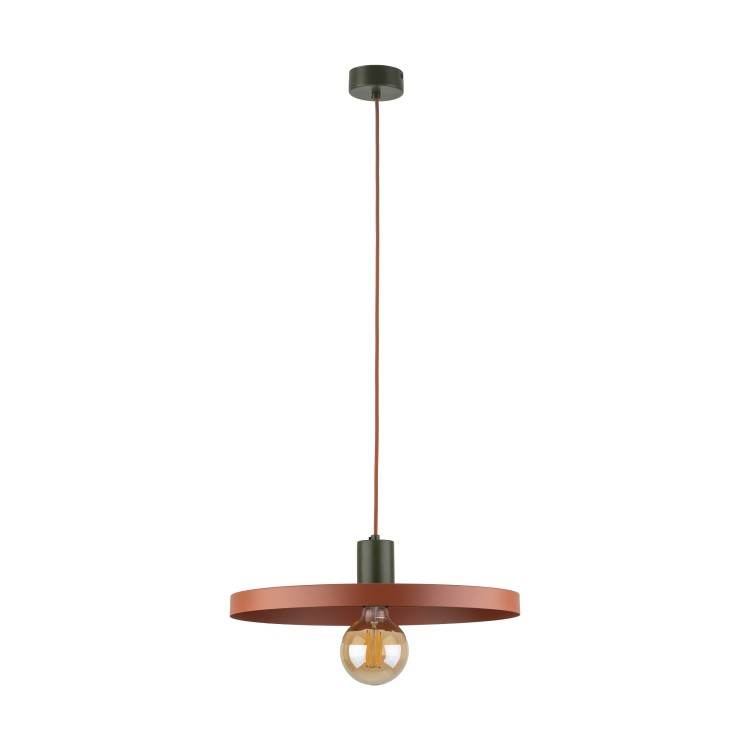 SILA GREEN BRICK 1XE27 Lampa wisząca 400 10750 TK Lighting Brąz Ceglasty