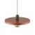SILA GREEN BRICK 1XE27 Lampa wisząca 400 10750 TK Lighting Brąz Ceglasty