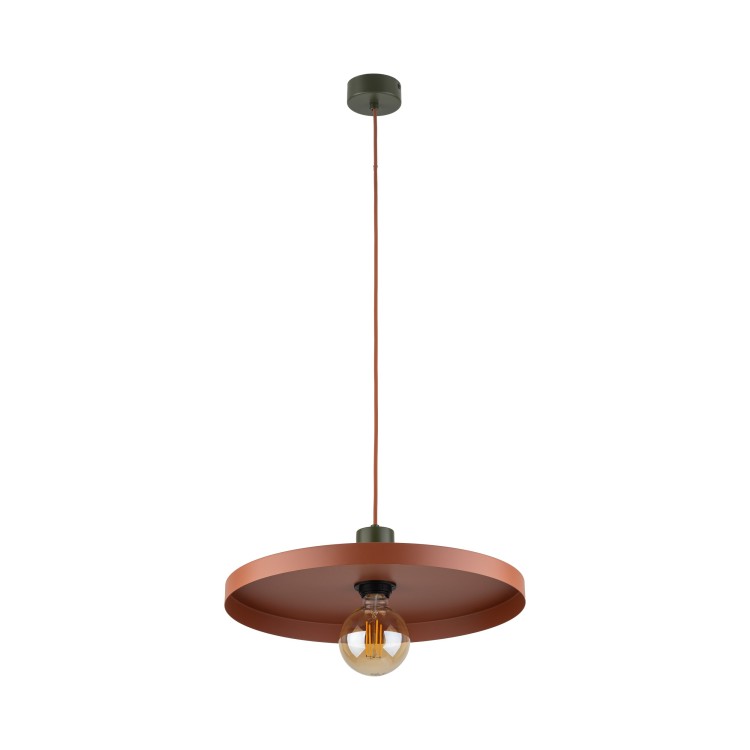 SILA GREEN BRICK 1XE27 Lampa wisząca 400 10750 TK Lighting Brąz Ceglasty