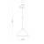 CAP SABIA Lampa wisząca 1 10656 TK Lighting  Sabia