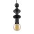 TOWER BLACK Lampa wisząca 1XE27 10871 TK Lighting Czarny