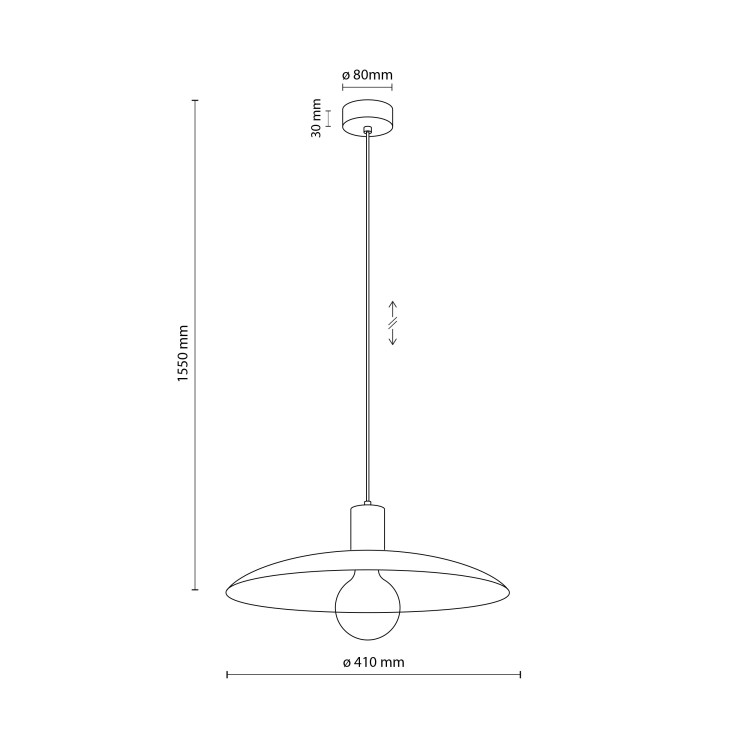 ASTRA SABIA 1XE27 Lampa wisząca 10711 TK Lighting  Sabia