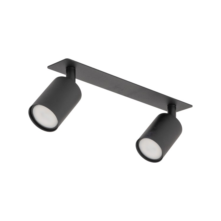 NEX BLACK 2XGU10 Lampa sufitowa podtynkowa 10799 TK Lighting Czarny Czarny