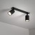 NEX BLACK 2XGU10 Lampa sufitowa podtynkowa 10799 TK Lighting Czarny Czarny