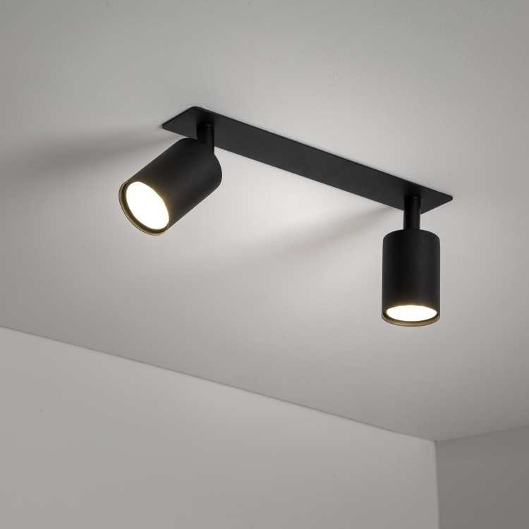 NEX BLACK 2XGU10 Lampa sufitowa podtynkowa 10799 TK Lighting Czarny Czarny