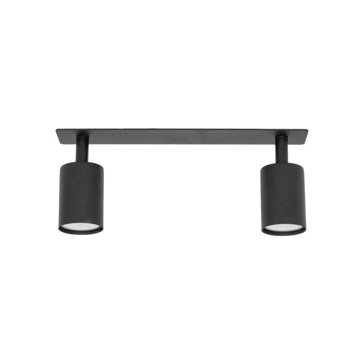 NEX BLACK 2XGU10 Lampa sufitowa podtynkowa 10799 TK Lighting Czarny Czarny