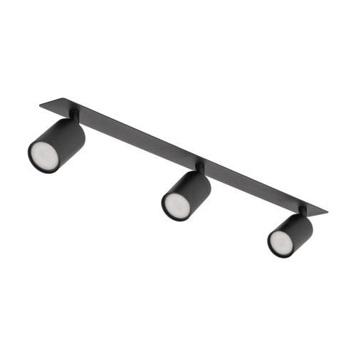 NEX BLACK 3XGU10 Lampa sufitowa podtynkowa 10800 TK Lighting Czarny Czarny