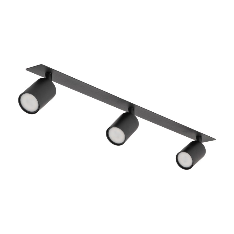 NEX BLACK 3XGU10 Lampa sufitowa podtynkowa 10800 TK Lighting Czarny Czarny