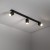 NEX BLACK 3XGU10 Lampa sufitowa podtynkowa 10800 TK Lighting Czarny Czarny