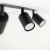NEX BLACK 3XGU10 Lampa sufitowa podtynkowa 10800 TK Lighting Czarny Czarny