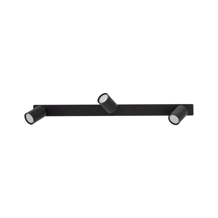 NEX BLACK 3XGU10 Lampa sufitowa podtynkowa 10800 TK Lighting Czarny Czarny