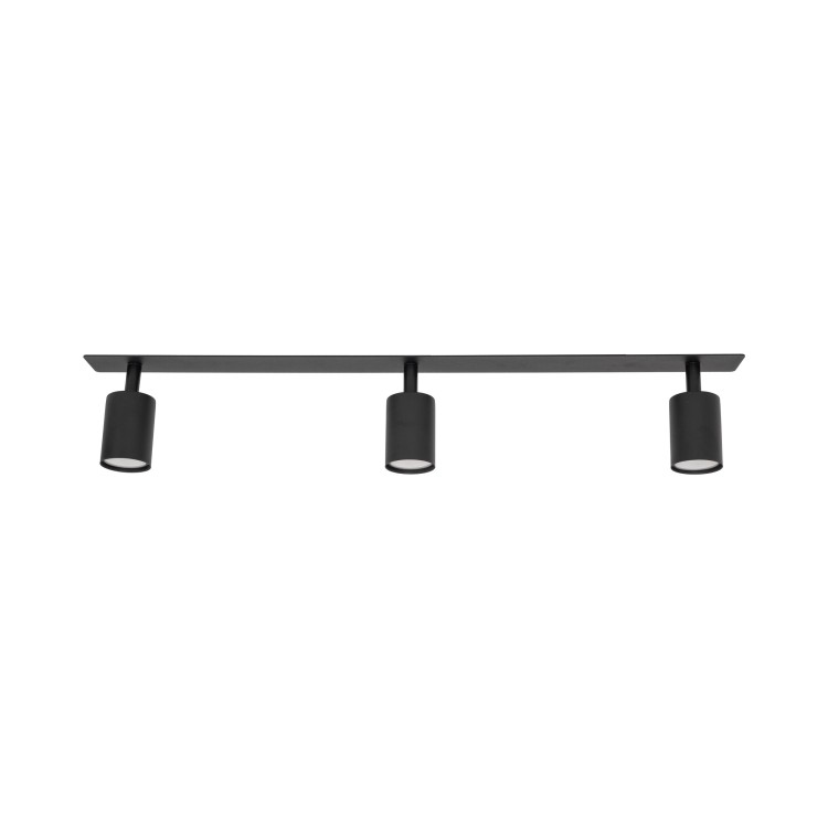 NEX BLACK 3XGU10 Lampa sufitowa podtynkowa 10800 TK Lighting Czarny Czarny