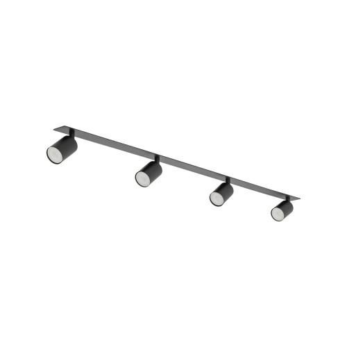 NEX BLACK 4XGU10 Lampa sufitowa podtynkowa 10801 TK Lighting Czarny Czarny