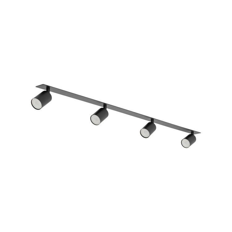 NEX BLACK 4XGU10 Lampa sufitowa podtynkowa 10801 TK Lighting Czarny Czarny