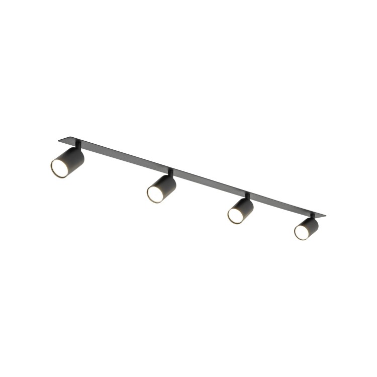 NEX BLACK 4XGU10 Lampa sufitowa podtynkowa 10801 TK Lighting Czarny Czarny