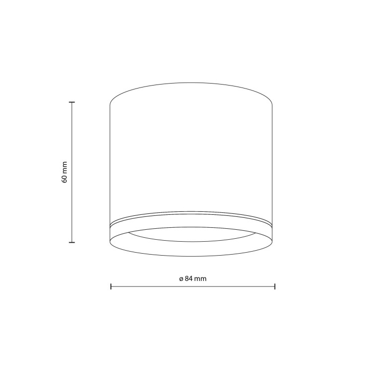 VIVO BLACK GX53 10594 TK Lighting Czarny Czarny