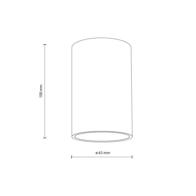 FLARE WHITE GU10 10584 TK Lighting Biały Biały