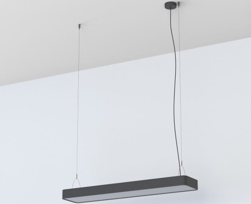 Lampa liniowa wisząca SOFT LED 90X20 GRAPHITE 7532 NOWODVORSKI Lighting 2xT8 90cm Loft nowoczesna sufitowa oświetleniowa zwis grafitowa grafitowy Inspiracje Premium
