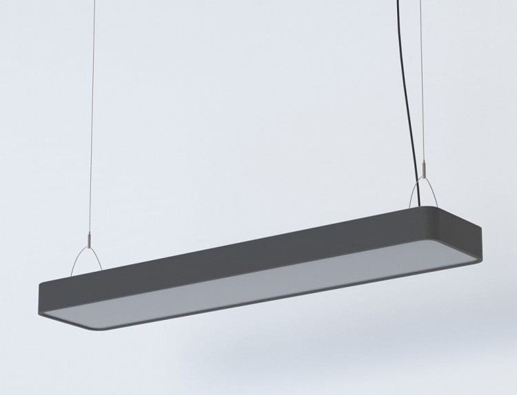 Lampa liniowa wisząca SOFT LED 90X20 GRAPHITE 7532 NOWODVORSKI Lighting 2xT8 90cm Loft nowoczesna sufitowa oświetleniowa zwis grafitowa grafitowy Inspiracje Premium