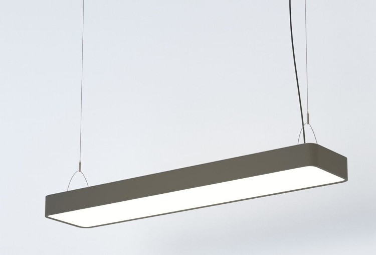 Lampa liniowa wisząca SOFT LED 90X20 GRAPHITE 7532 NOWODVORSKI Lighting 2xT8 90cm Loft nowoczesna sufitowa oświetleniowa zwis grafitowa grafitowy Inspiracje Premium