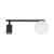 VOX 2 X GU10 / G9 Lampa sufitowa podtynkowa 10927 TK Lighting Czarny Biały