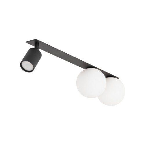 VOX 3 X GU10 / G9 Lampa sufitowa podtynkowa 10928 TK Lighting Czarny Biały