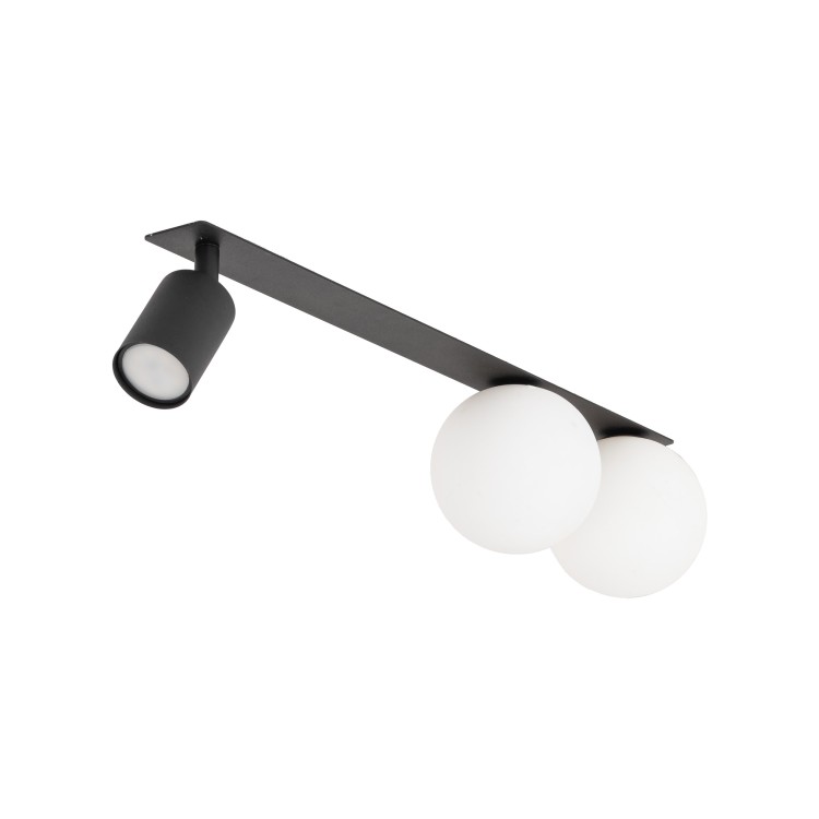 VOX 3 X GU10 / G9 Lampa sufitowa podtynkowa 10928 TK Lighting Czarny Biały