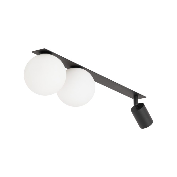 VOX 3 X GU10 / G9 Lampa sufitowa podtynkowa 10928 TK Lighting Czarny Biały