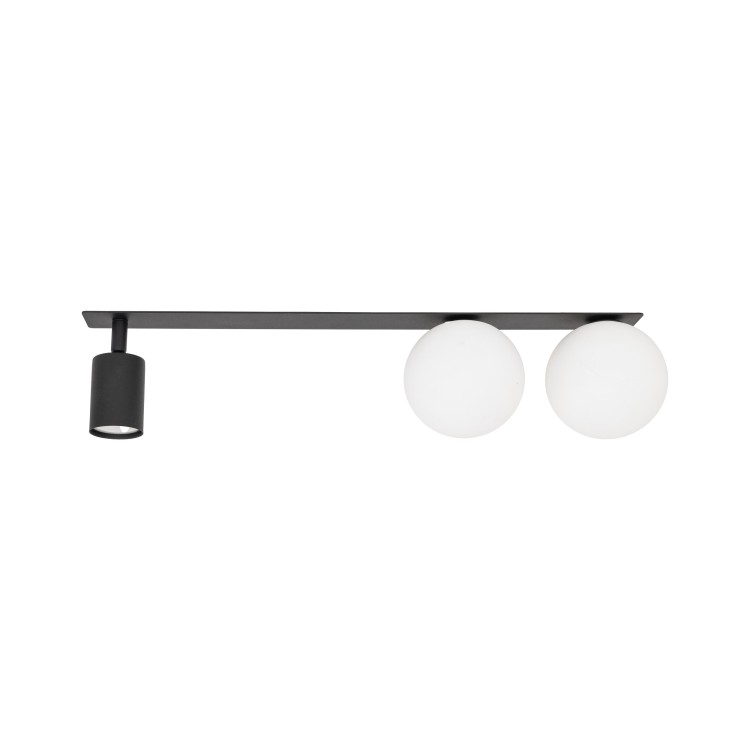 VOX 3 X GU10 / G9 Lampa sufitowa podtynkowa 10928 TK Lighting Czarny Biały