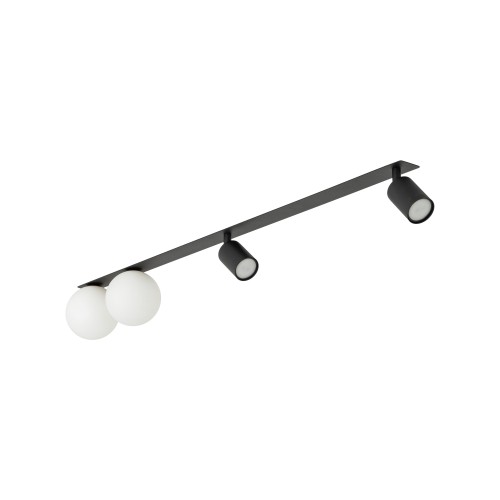 VOX 4 X GU10 / G9 Lampa sufitowa podtynkowa 10929 TK Lighting Czarny Biały
