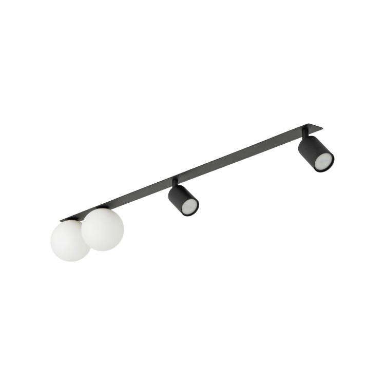 VOX 4 X GU10 / G9 Lampa sufitowa podtynkowa 10929 TK Lighting Czarny Biały