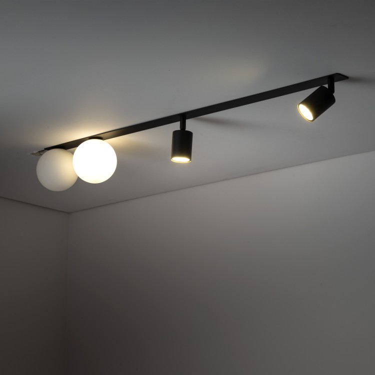 VOX 4 X GU10 / G9 Lampa sufitowa podtynkowa 10929 TK Lighting Czarny Biały