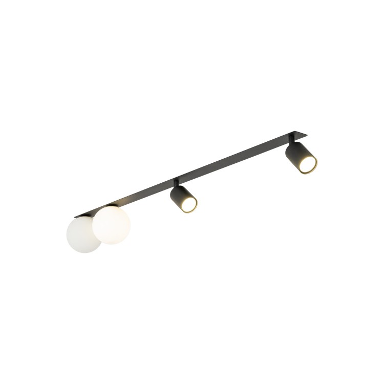 VOX 4 X GU10 / G9 Lampa sufitowa podtynkowa 10929 TK Lighting Czarny Biały