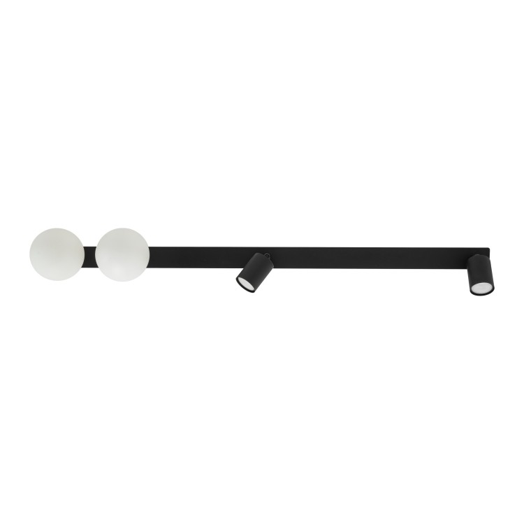 VOX 4 X GU10 / G9 Lampa sufitowa podtynkowa 10929 TK Lighting Czarny Biały