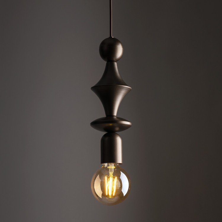 TOWER BROWN Lampa wisząca 1XE27 10703 TK Lighting Brąz