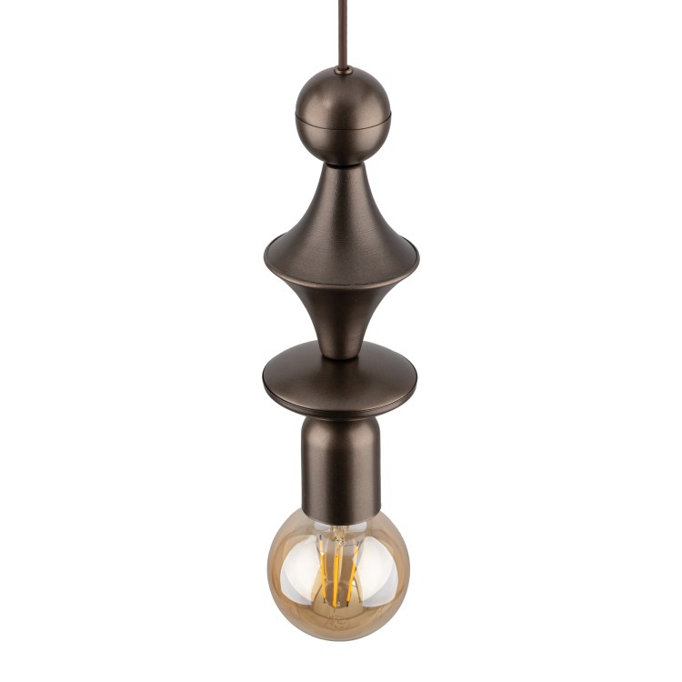 TOWER BROWN Lampa wisząca 1XE27 10703 TK Lighting Brąz
