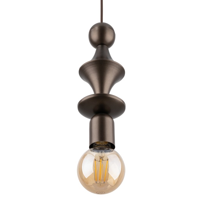 TOWER BROWN Lampa wisząca 1XE27 10703 TK Lighting Brąz