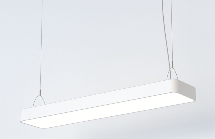 Lampa liniowa wisząca SOFT LED 90X20 WHITE 7545 NOWODVORSKI Lighting 2xT8 90cm Loft nowoczesna sufitowa oświetleniowa zwis biała biały Inspiracje Premium