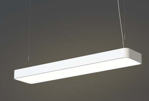 Lampa liniowa wisząca SOFT LED 90X20 WHITE 7545 NOWODVORSKI Lighting 2xT8 90cm Loft nowoczesna sufitowa oświetleniowa zwis biała biały Inspiracje Premium