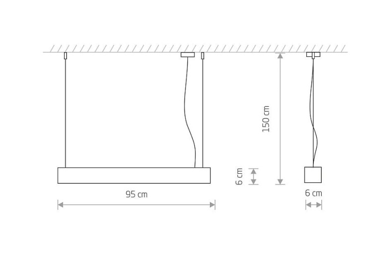 Lampa liniowa wisząca SOFT LED 90X6 WHITE 7547 NOWODVORSKI Lighting T8 90cm Loft nowoczesna sufitowa oświetleniowa zwis biała biały Inspiracje Premium