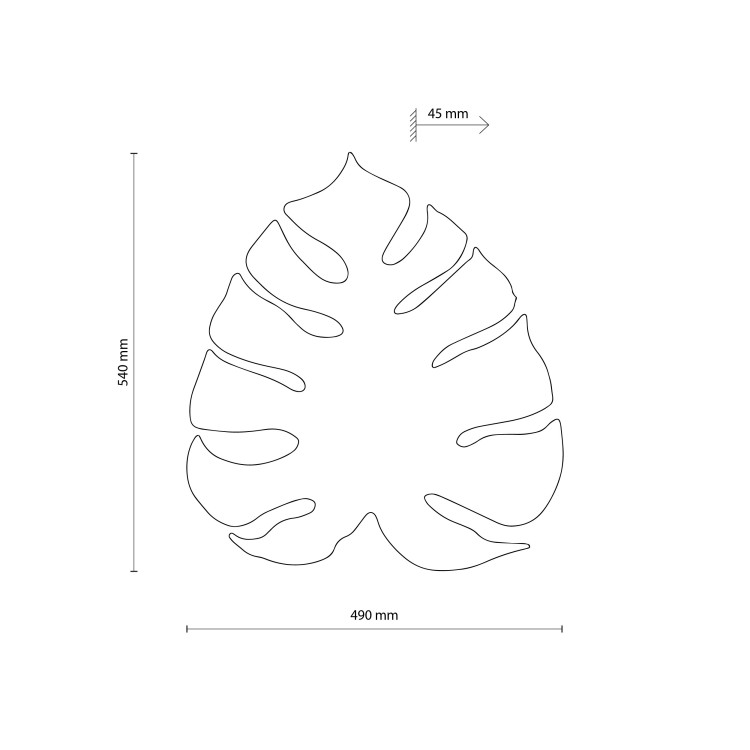 MONSTERA XL SABIA Kinkiet 4 10627 TK Lighting  Sabia