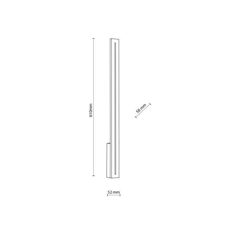 LINEA S Kinkiet ogrodowy LED IP 65 18175 TK Lighting Szary Biały elewacyjny