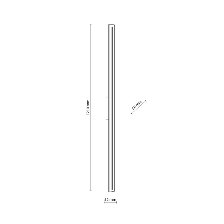 LINEA M Kinkiet ogrodowy LED IP 65 18176 TK Lighting Szary Biały elewacyjny