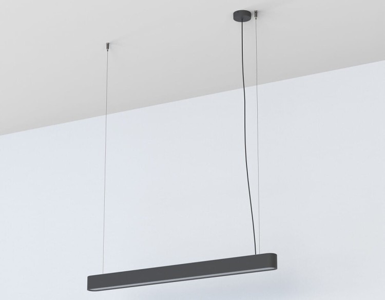 Lampa liniowa wisząca SOFT LED 90X6 GRAPHITE 7535 NOWODVORSKI Lighting T8 90cm Loft nowoczesna sufitowa oświetleniowa zwis grafitowa grafitowy Inspiracje Premium