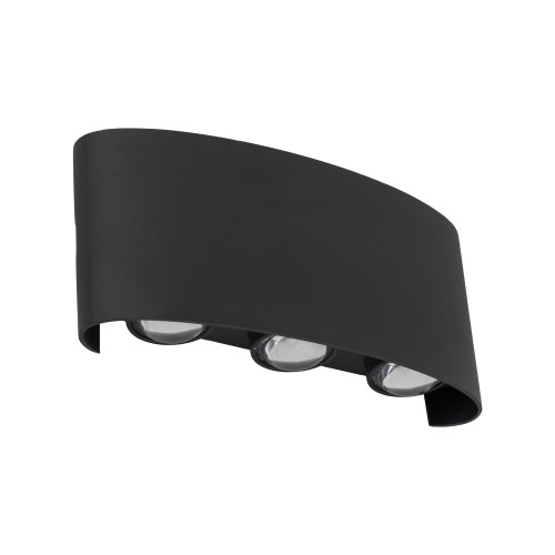 ARROW BLACK Kinkiet ogrodowy LED IP 54 18181 TK Lighting Czarny Transparentny elewacyjny