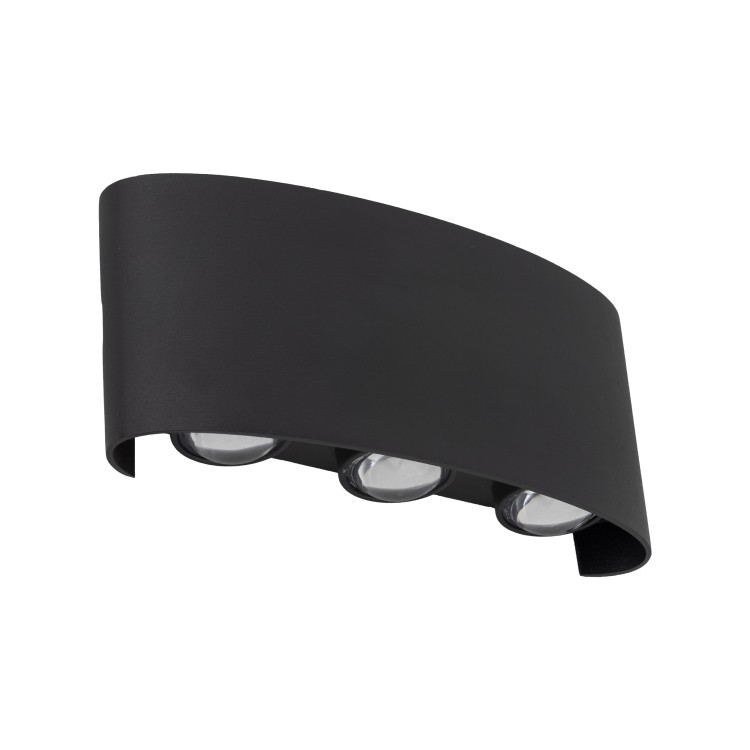 ARROW BLACK Kinkiet ogrodowy LED IP 54 18181 TK Lighting Czarny Transparentny elewacyjny