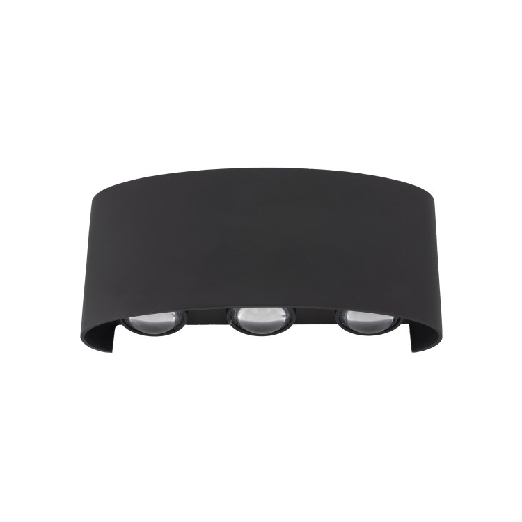 ARROW BLACK Kinkiet ogrodowy LED IP 54 18181 TK Lighting Czarny Transparentny elewacyjny